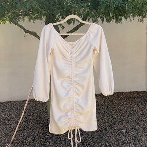 White Cinched Dress Size Medium